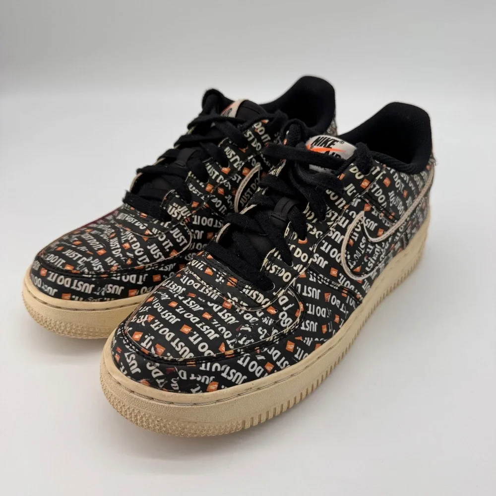 Nike Air Force 1 Low '07 LV8‎ Just Do It Kids AOP Sneakers Shoes 7Y Streetwear